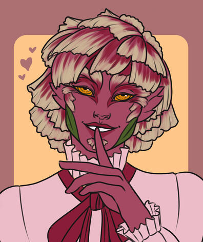 Example of a cleaned up/lined headshot with base colors added and abstract bg ~ $70