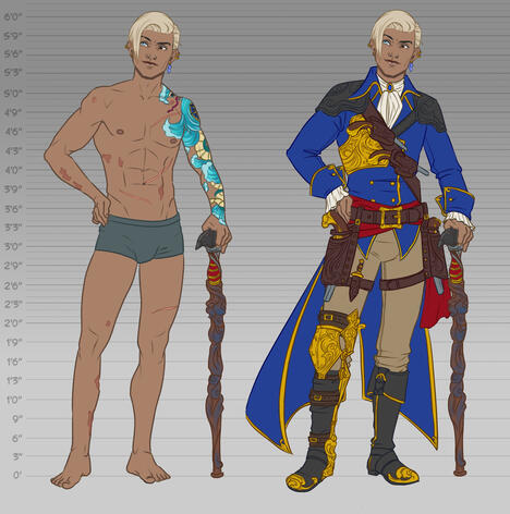 Example of an original concept sheet (done with few if any references and much of it designed from scratch) ~ $300